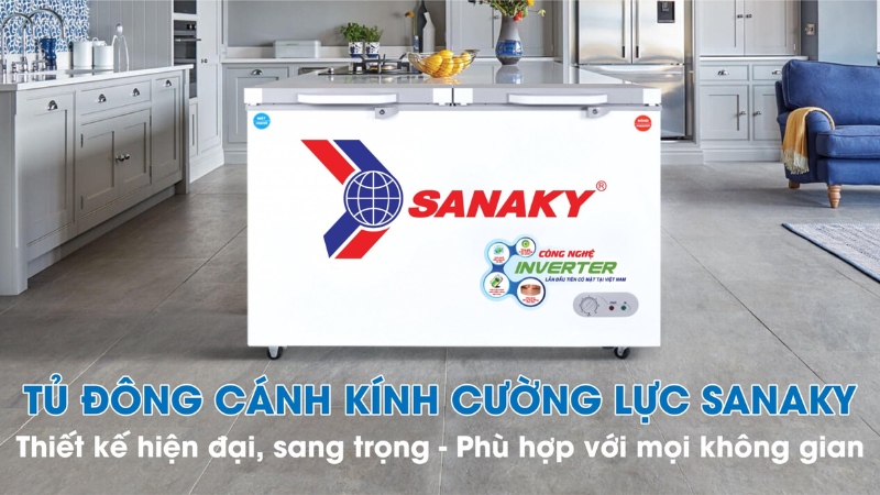 Tủ đông sở hữu thiết kế nhỏ gọn, phù hợp nhiều không gian