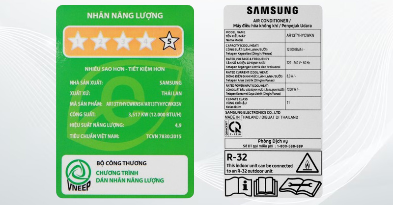 Giải mã chi tiết các ký hiệu trên máy lạnh Samsung