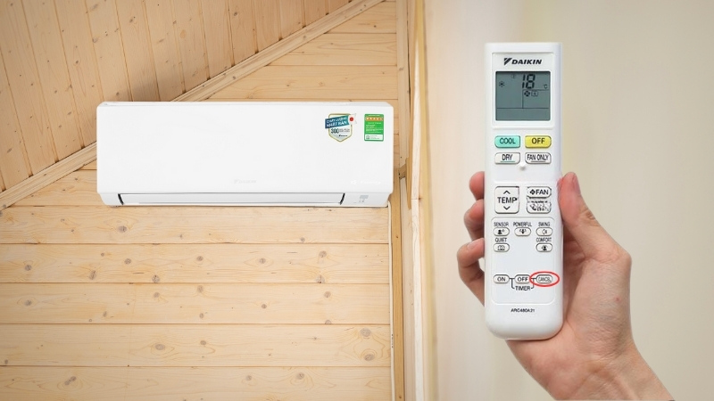 Sử dụng remote để kiểm tra lỗi máy lạnh Daikin