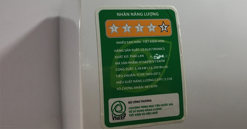 Nhãn năng lượng là chương trình mà Bộ Công Thương đã quy định