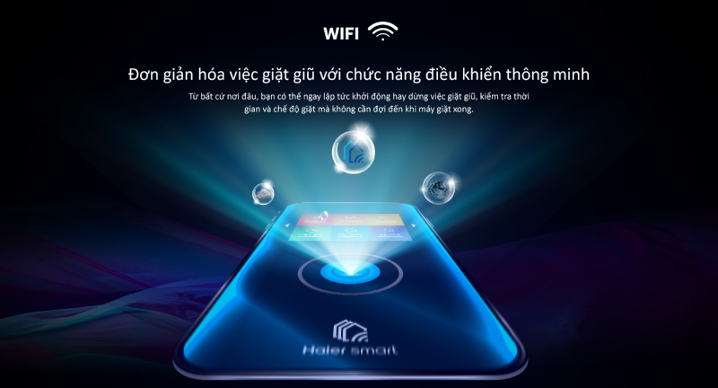 Máy có thể kết nối Wifi để người dùng điều khiển từ xa dễ dàng, chính xác