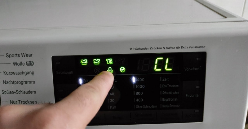 Nguyên nhân lỗi CL máy giặt LG và cách khắc phục