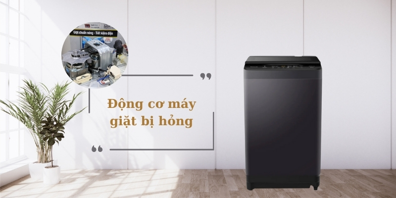 Động cơ máy giặt bị hỏng