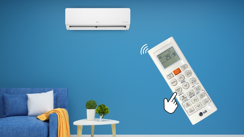 Nút Energy Ctrl trên remote máy lạnh LG