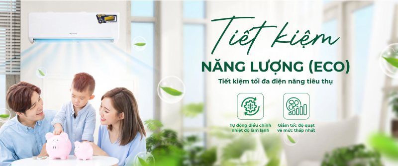 Chế độ Eco nâng cao hiệu quả tiết kiệm điện