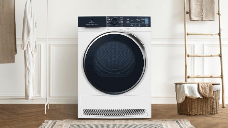 Máy Sấy Bơm Nhiệt Electrolux 9 Kg EDH903R9WB