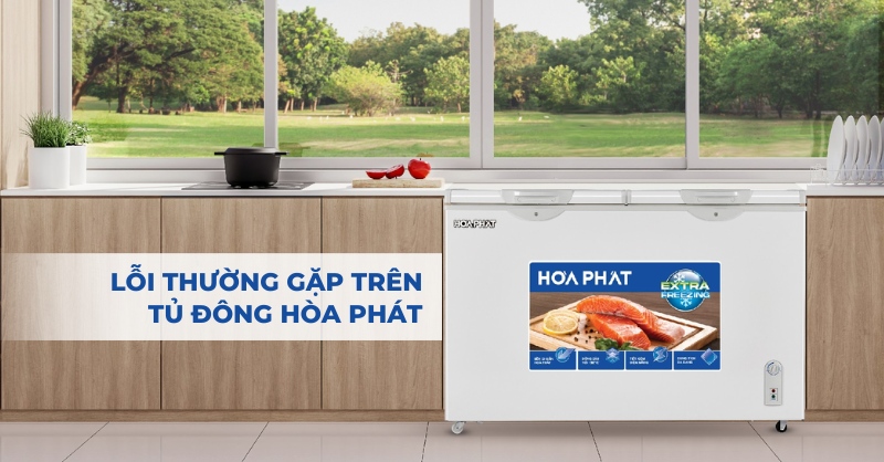 Những lỗi thường gặp trên tủ đông Hòa Phát